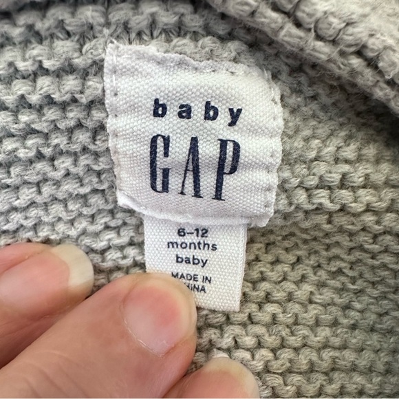 GAP Light Gray Baby Knit Sweater with ears - Picture 7 of 7